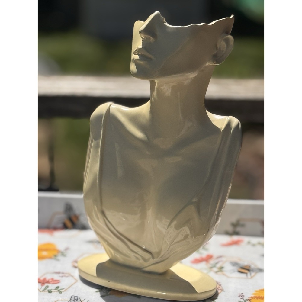 Vintage  Jewelry Display Bust – Elongated Modigliani Style  Mannequin Italy